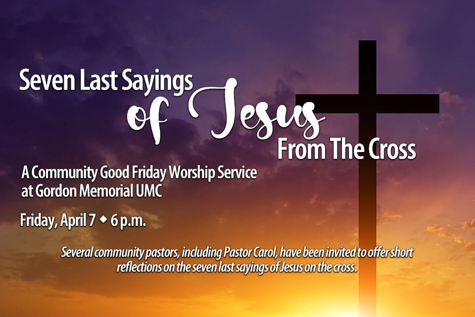 Seven Last Sayings of Jesus on the Cross A Community Good Friday